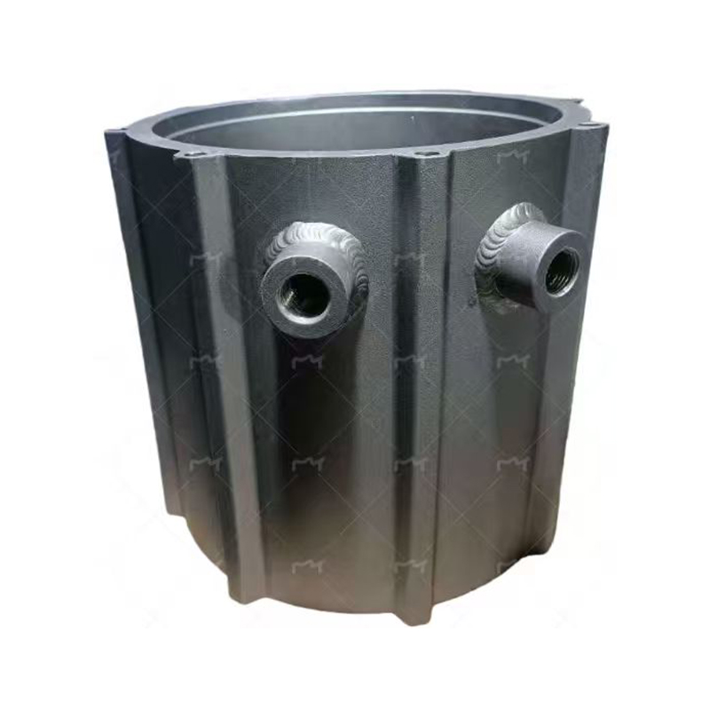 How can the inlet and outlet positions of the coolant in a liquid-cooled motor housing be arranged for greater rationality and efficiency?